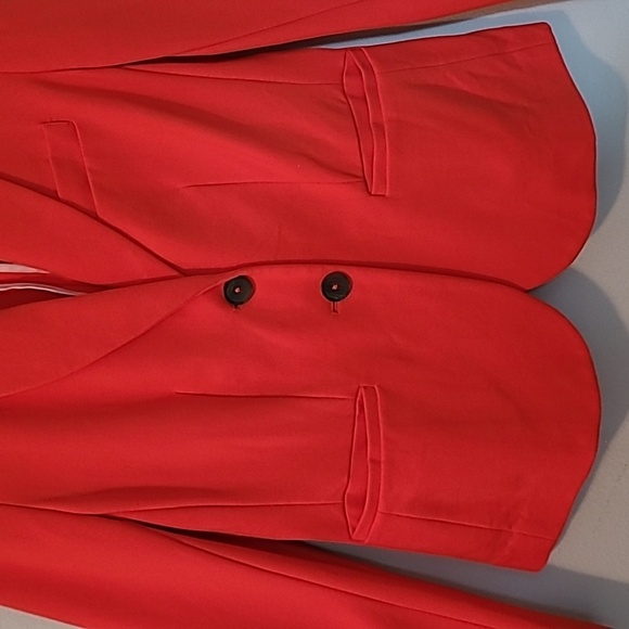 Boden Elizabeth Ponte Single Breast Blazer Jacket Red Orange Wmn 6 Career Casual - Picture 5 of 16